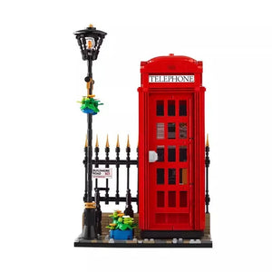 London Red Phone Booth Blocks (1460 Pcs)