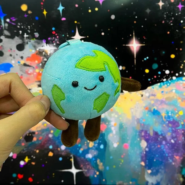 JC Little Earth Plush Keychain