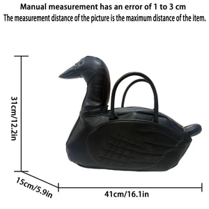 Nocturnia Black Swan 3D Statement Handbag