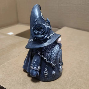 Gothic Wiccan Wizard Dwarf Figure