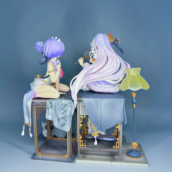 Re:Zero Emilia and Rem Graceful Qipao Figures (24 cm)