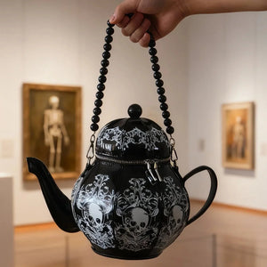 Nocturnia Gothic Brew Skull Teapot Bag