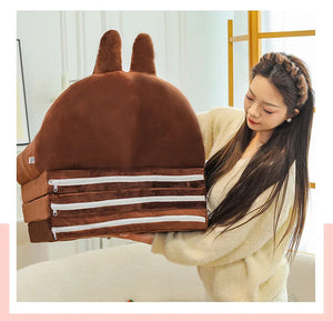 Kawaii Character Three-Fold Plush Sofa Bed
