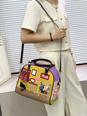 Storybook Cottage Satchel Handbag