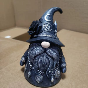 Gothic Wiccan Wizard Dwarf Figure