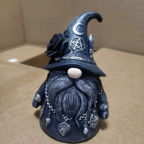 Gothic Wiccan Wizard Dwarf Figure