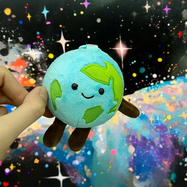 JC Little Earth Plush Keychain