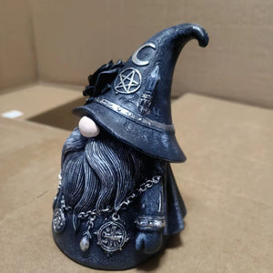 Gothic Wiccan Wizard Dwarf Figure