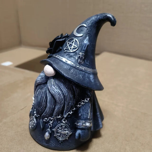 Gothic Wiccan Wizard Dwarf Figure