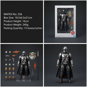 MAFEX Star Wars Chrome Din Djarin Figure (21 cm)