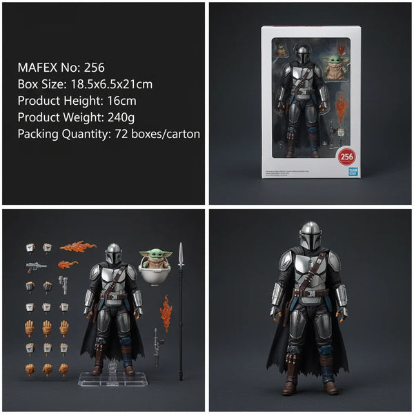 MAFEX Star Wars Chrome Din Djarin Figure (21 cm)