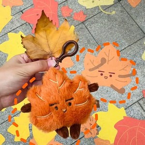 JC Maple Leaf Plush Keychain