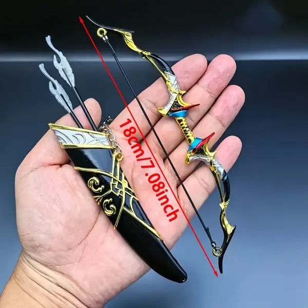 Genshin Impact Bow & Arrow Miniature Keychain