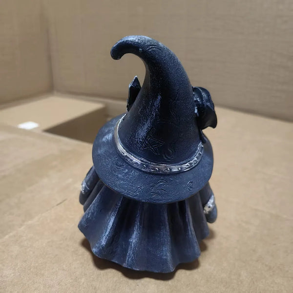 Gothic Wiccan Wizard Dwarf Figure
