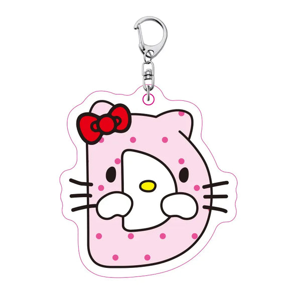 Hello Kitty Personalised Letter Keychain