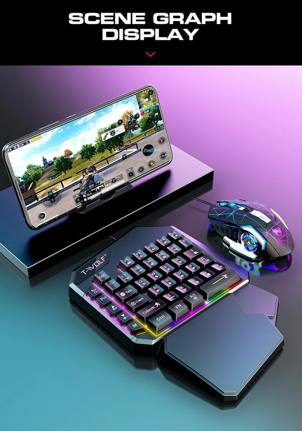 Thunderwolf T19 One Handed Keyboard