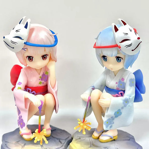Childhood Rem & Ram Demon Village Ver. Figures (15 cm)