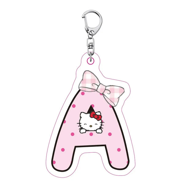 Hello Kitty Personalised Letter Keychain
