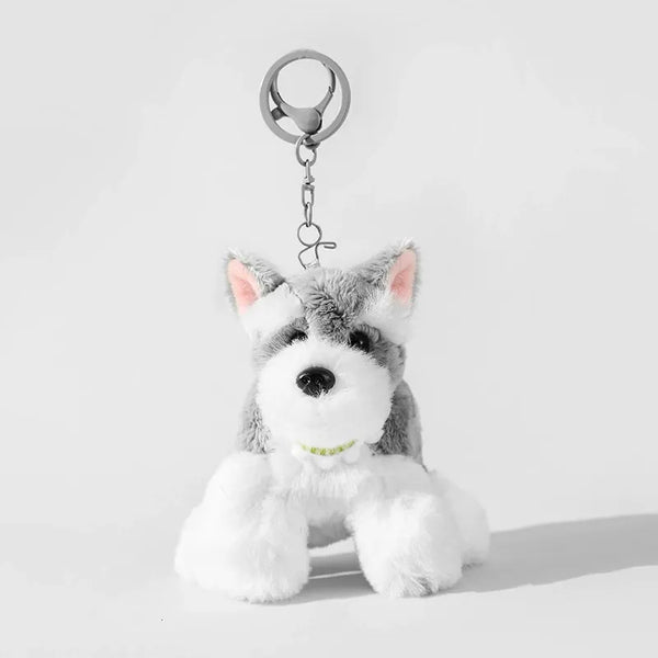 Dapper-Dog Schnauzer Plush Keychain