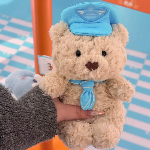 JC Captain Harold Bear Plush Toy (16 cm)
