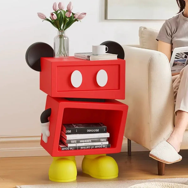 Retro Cubist Mickey Bedside Table