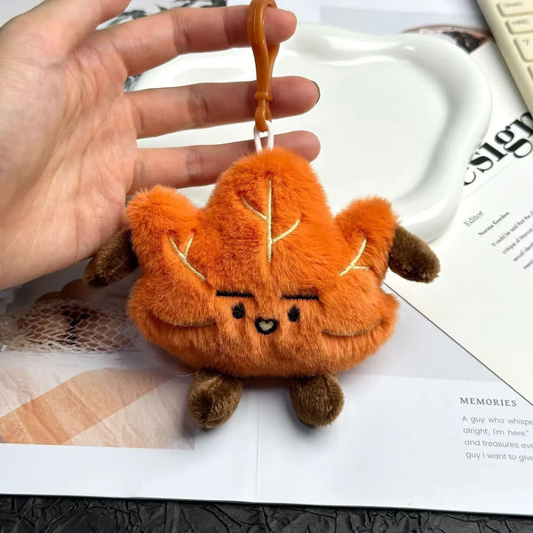 JC Maple Leaf Plush Keychain