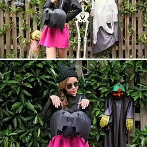Nocturnia Harajuku Goth Bat-Wing Heart Bag