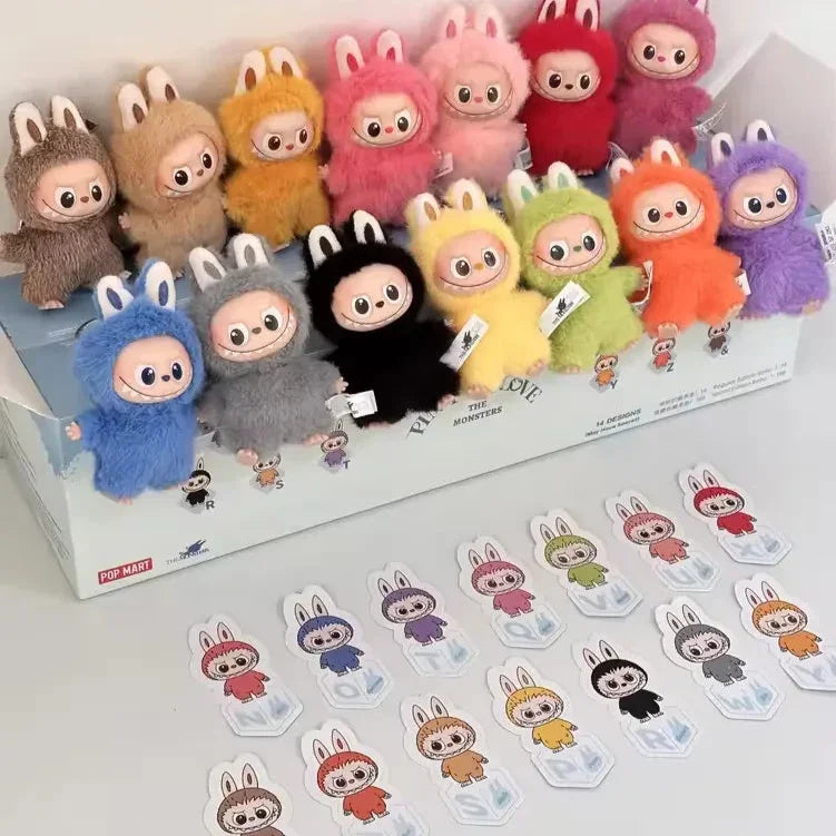 Labubu Pin for Love Blind Box Keychain