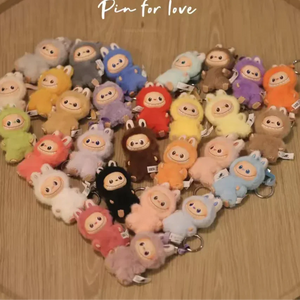 Labubu Pin for Love Blind Box Keychain
