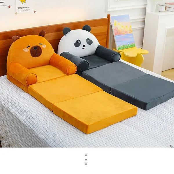 Kawaii Character Three-Fold Plush Sofa Bed