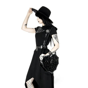 Nocturnia Widow’s Kiss Punk Goth Spiderweb Bag