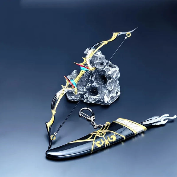 Genshin Impact Bow & Arrow Miniature Keychain