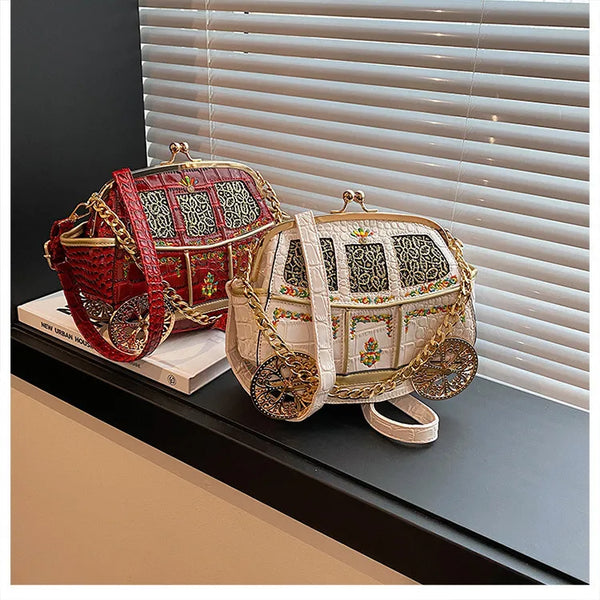 Enchanted Royal Carriage Crossbody Bag