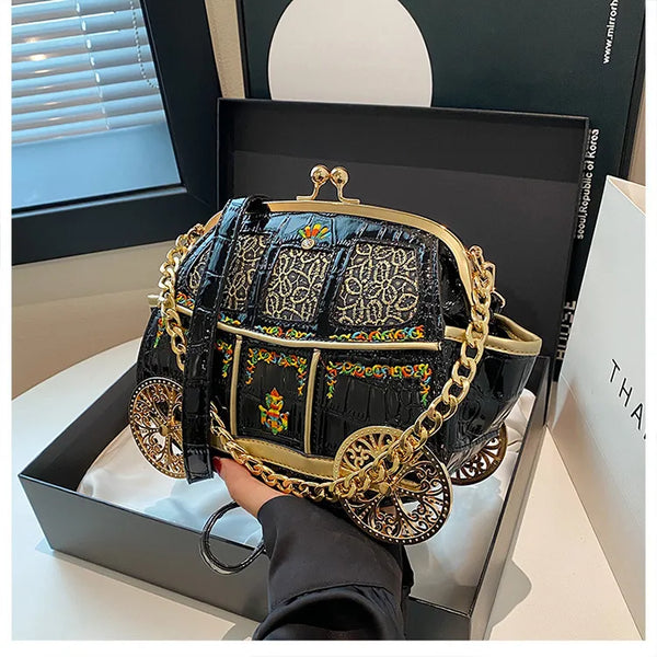 Enchanted Royal Carriage Crossbody Bag