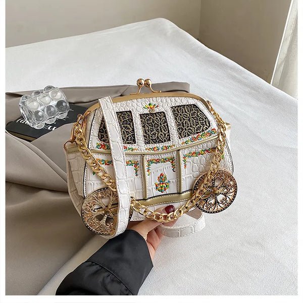 Enchanted Royal Carriage Crossbody Bag