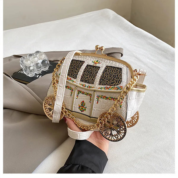 Enchanted Royal Carriage Crossbody Bag