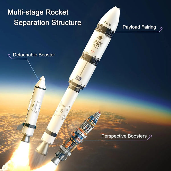 Astro-Launch Cosmic Rocket Building Blocks (863 pcs)