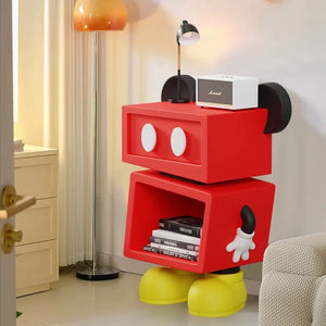 Retro Cubist Mickey Bedside Table