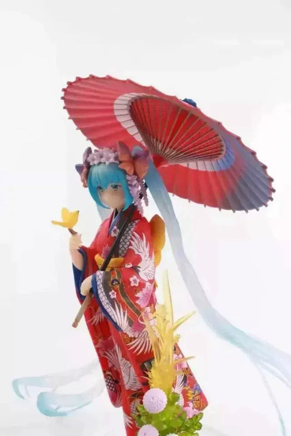 Hatsune Miku Floral Kimono Figure (23 cm)