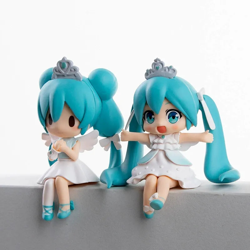 Hatsune Miku Princess & Angel Chibi Sitting Figures (Set of 2)