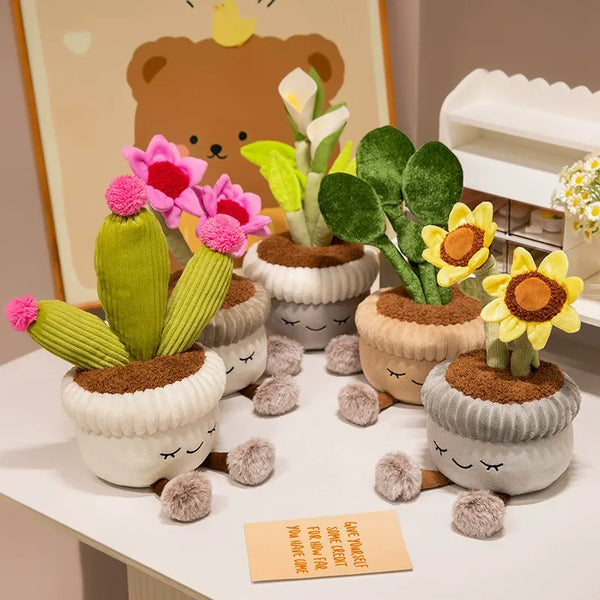 Potted Plush Artificial Plants (30 cm)