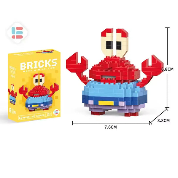 Bricks Bikini Bottom Spongebob Micro Blocks