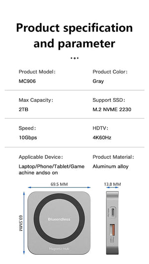 Quantum Drive 8-in-1 NVME SSD Dock