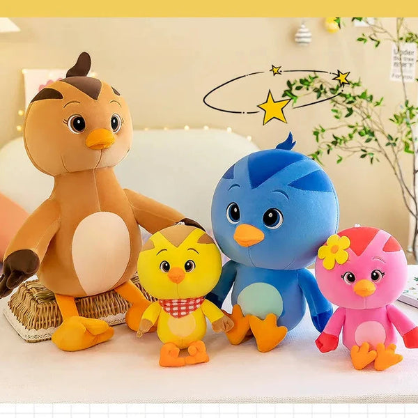 Little Pheasants Mother & Chicks Plush Family