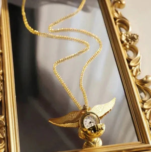 Golden Snitch Pocket Watch With Chain