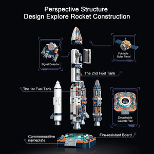 Astro-Launch Cosmic Rocket Building Blocks (863 pcs)