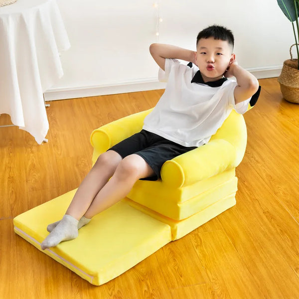 Kawaii Character Three-Fold Plush Sofa Bed