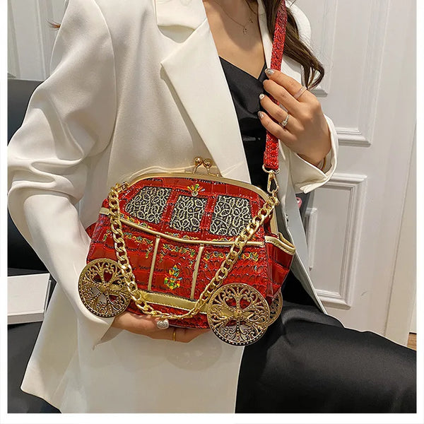 Enchanted Royal Carriage Crossbody Bag