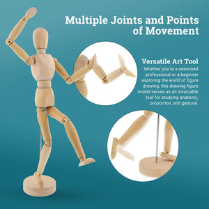 Articulated Wooden Flex Mannequin