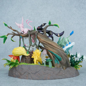 Eevee & Eeveelutions Forest Waterfall Figure (27 cm)